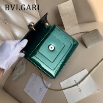 BVLGARI 35107-8 明星馬蘇同款原單漆皮全銅五金小號單層翻蓋包