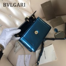 BVLGARI 38102 人氣新品女士原單漆皮純銅五金彩色蛇頭扣小號單肩斜跨包