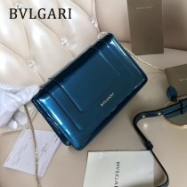 BVLGARI 38102 人氣新品女士原單漆皮純銅五金彩色蛇頭扣小號單肩斜跨包