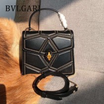 BVLGARI 38330-3 最新衍縫網格設計原單全銅五金大號手提單肩包