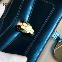 BVLGARI 38102 人氣新品女士原單漆皮純銅五金彩色蛇頭扣小號單肩斜跨包