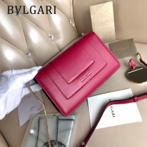 BVLGARI 38102-10 專櫃新品Serpenti Forever原單黑色縞瑪瑙配飾單肩斜挎包