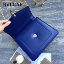 BVLGARI 38330 專櫃新品女士原單胎牛皮蛇頭琺瑯扣手提單肩包