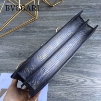 BVLGARI 35362-8 歐洲限量版原單意大利蜥蜴紋彩色蛇頭單肩斜挎包