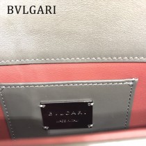 BVLGARI 38102-11 潮流新品衍縫網格設計原單黃銅蛇頭扣單肩斜挎包