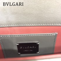 BVLGARI 38102-11 潮流新品衍縫網格設計原單黃銅蛇頭扣單肩斜挎包