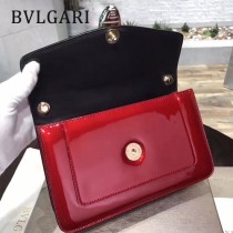 BVLGARI 38102-3 人氣新品女士原單漆皮純銅五金彩色蛇頭扣小號單肩斜跨包