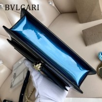 BVLGARI 38102 人氣新品女士原單漆皮純銅五金彩色蛇頭扣小號單肩斜跨包