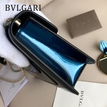 BVLGARI 38102 人氣新品女士原單漆皮純銅五金彩色蛇頭扣小號單肩斜跨包