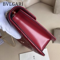 BVLGARI 38102-12 潮流新品衍縫網格設計原單黃銅蛇頭扣單肩斜挎包