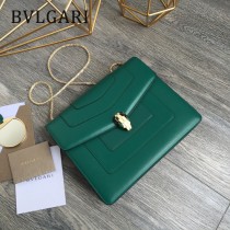 BVLGARI 35106 專櫃新品Serpenti Forever系列原單彩色琺瑯蛇頭單肩斜挎包