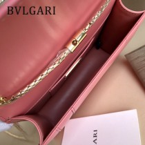 BVLGARI 35107-5 人氣新品原單胎牛皮鏈條鎖扣設計單肩斜挎包