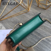 BVLGARI 35107-3 人氣新品原單胎牛皮鏈條鎖扣設計單肩斜挎包