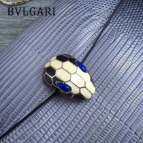 BVLGARI 37044-2 高貴奢侈Seprentl Forever原單意大利蜥蜴紋彩色蛇頭扣手拿晚宴包