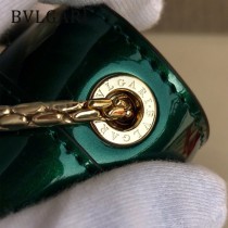 BVLGARI 35107-8 明星馬蘇同款原單漆皮全銅五金小號單層翻蓋包