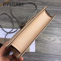 BVLGARI 35107-6 專櫃新品原單縫網格系列搭配全銅五金蛇頭琺瑯扣單肩斜挎包