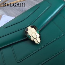 BVLGARI 35107-3 人氣新品原單胎牛皮鏈條鎖扣設計單肩斜挎包