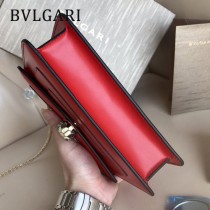 BVLGARI 35107-2 人氣新品原單胎牛皮鏈條鎖扣設計單肩斜挎包