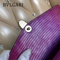 BVLGARI 35362-10 歐洲限量版原單意大利蜥蜴紋彩色蛇頭單肩斜挎包