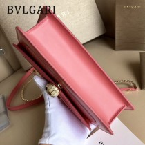 Bvlgari-38102-04 寶格麗時尚新款原單胎牛系列純銅式的五金單鏈小方包