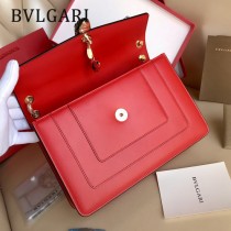 Bvlgari 284758 專櫃全新情人節限定款原單彩色琺瑯蛇頭扣單肩斜挎包