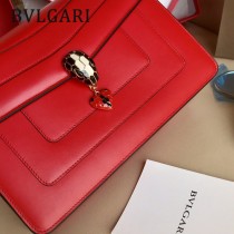 Bvlgari 284758 專櫃全新情人節限定款原單彩色琺瑯蛇頭扣單肩斜挎包