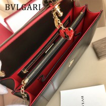 Bvlgari 284758 專櫃全新情人節限定款原單彩色琺瑯蛇頭扣單肩斜挎包