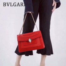 Bvlgari-35362-2 寶格麗時尚新款左蕭岸同款純銅式的五金鏈條蛇頭包