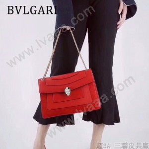 Bvlgari-35362-2 寶格麗時尚新款左蕭岸同款純銅式的五金鏈條蛇頭包