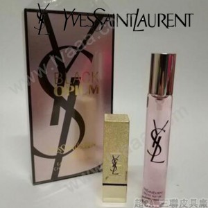 YSL彩妝-03 聖羅蘭鴉片香水+星辰口紅兩件套