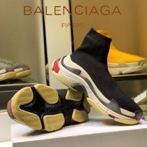Balenciaga鞋子-09-4 巴黎世家懶人超級百搭款老爹姥爺襪子鞋