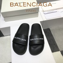 Balenciaga鞋子-08-3 巴黎世家頂級代購版本夏季新款頭層牛皮男女款拖鞋