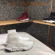 Balenciaga鞋子07-2 巴黎世家成名之作雙色組合大底高幫襪子鞋毛線運動鞋