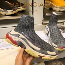 Balenciaga鞋子-09-5 巴黎世家懶人超級百搭款老爹姥爺襪子鞋