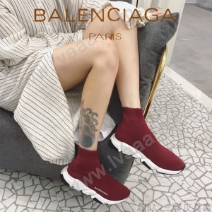 Balenciaga鞋子07 巴黎世家成名之作雙色組合大底高幫襪子鞋毛線運動鞋