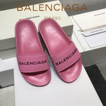 Balenciaga鞋子-08-5 巴黎世家頂級代購版本夏季新款頭層牛皮男女款拖鞋