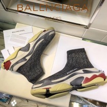 Balenciaga鞋子-09-5 巴黎世家懶人超級百搭款老爹姥爺襪子鞋
