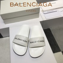 Balenciaga鞋子-08-4 巴黎世家頂級代購版本夏季新款頭層牛皮男女款拖鞋