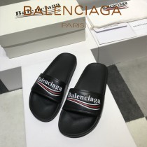 Balenciaga鞋子-08-6 巴黎世家頂級代購版本夏季新款頭層牛皮男女款拖鞋