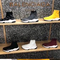 Balenciaga鞋子07-4 巴黎世家成名之作雙色組合大底高幫襪子鞋毛線運動鞋