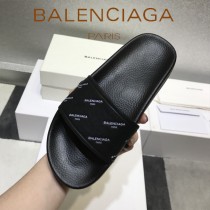 Balenciaga鞋子-08-2 巴黎世家頂級代購版本夏季新款頭層牛皮男女款拖鞋
