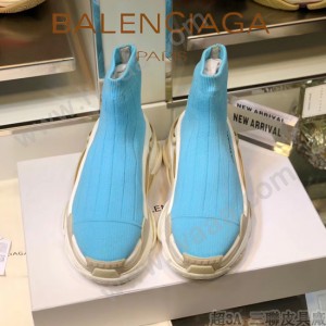 Balenciaga鞋子-09-2 巴黎世家懶人超級百搭款老爹姥爺襪子鞋