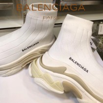 Balenciaga鞋子-09-6 巴黎世家懶人超級百搭款老爹姥爺襪子鞋