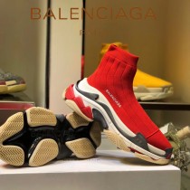 Balenciaga鞋子-09-3 巴黎世家懶人超級百搭款老爹姥爺襪子鞋
