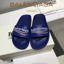 Balenciaga鞋子-08-7 巴黎世家頂級代購版本夏季新款頭層牛皮男女款拖鞋