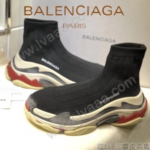 Balenciaga鞋子-09-7 巴黎世家懶人超級百搭款老爹姥爺襪子鞋