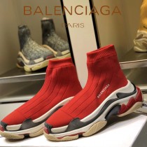 Balenciaga鞋子-09-3 巴黎世家懶人超級百搭款老爹姥爺襪子鞋