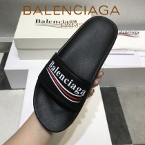 Balenciaga鞋子-08-6 巴黎世家頂級代購版本夏季新款頭層牛皮男女款拖鞋