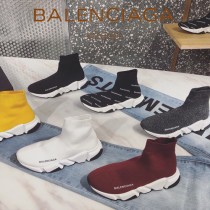 Balenciaga鞋子07-5 巴黎世家成名之作雙色組合大底高幫襪子鞋毛線運動鞋