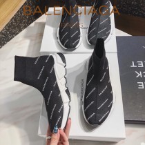 Balenciaga鞋子07-3 巴黎世家成名之作雙色組合大底高幫襪子鞋毛線運動鞋